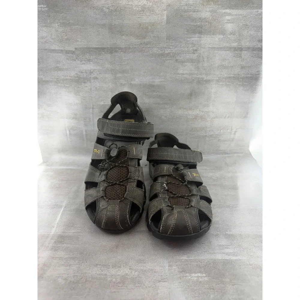 Teva Omnium Men Brown Closed Toe Hiking Sport Sandals 1001111 Size 9